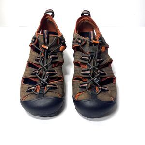 KEEN Men's Arroyo 2 Closed Toe Hiking Sandal, Black Olive/Bombay Brown, Sz 11